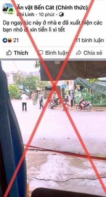 Bình Dương: Phạt người đăng tin lập chốt phòng dịch để xin lì xì - ảnh 1