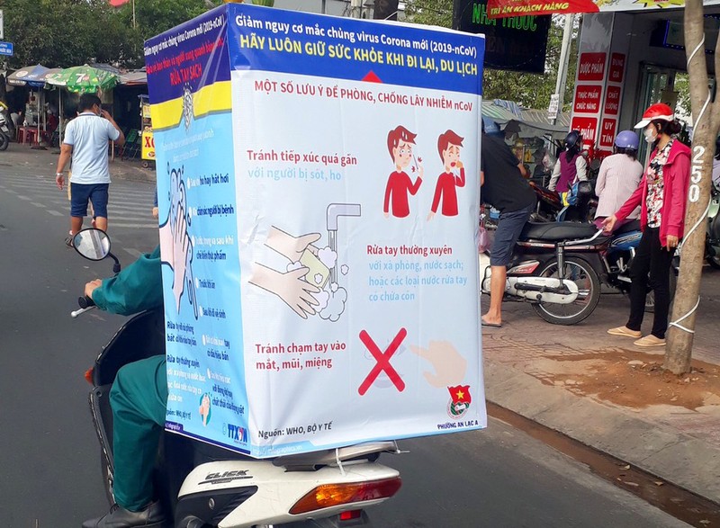 Đoàn phường An Lạc A vào chợ tuyên truyền về dịch COVID-19 - ảnh 7