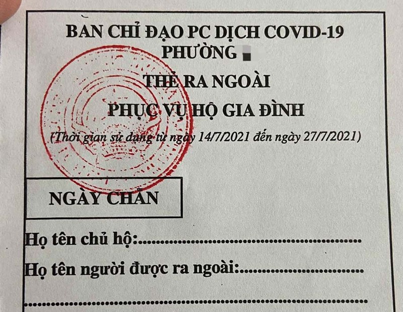 Vũng Tàu điều chỉnh việc phát 'Thẻ ra ngoài' cho dân khi thực hiện Chỉ thị 16 - ảnh 1