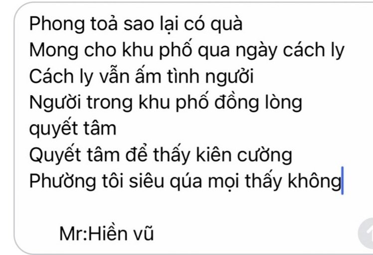 Người dân trong khu vực phong tỏa hào hứng thi nấu ăn, làm thơ  - ảnh 9