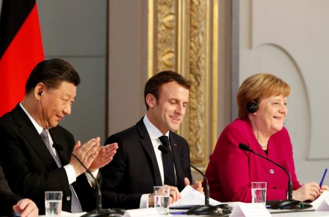 Ông Tập điện đàm với bà Merkel, ông Macron về thỏa thuận đầu tư TQ-EU - ảnh 1