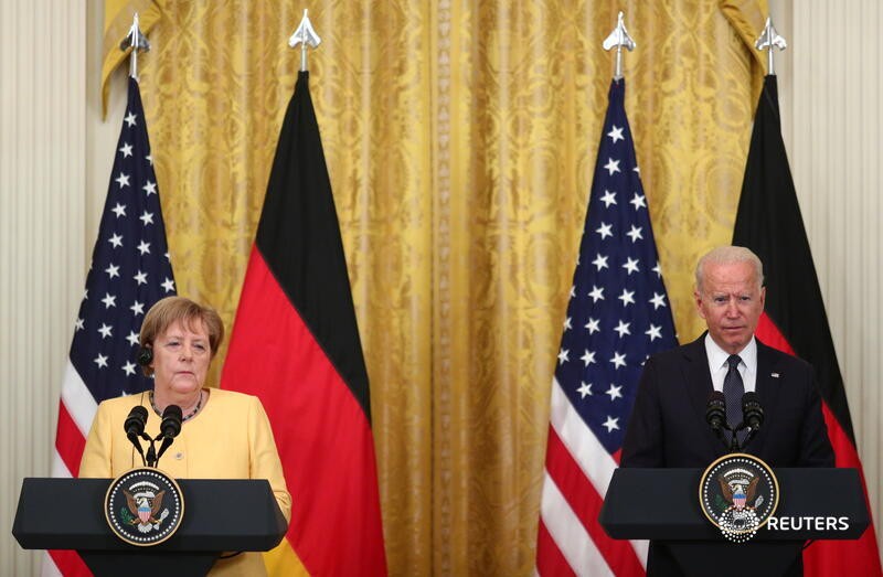 Ông Biden tiếp bà Merkel tại Nhà Trắng, có phần bất đồng về Nga, Trung Quốc - ảnh 1