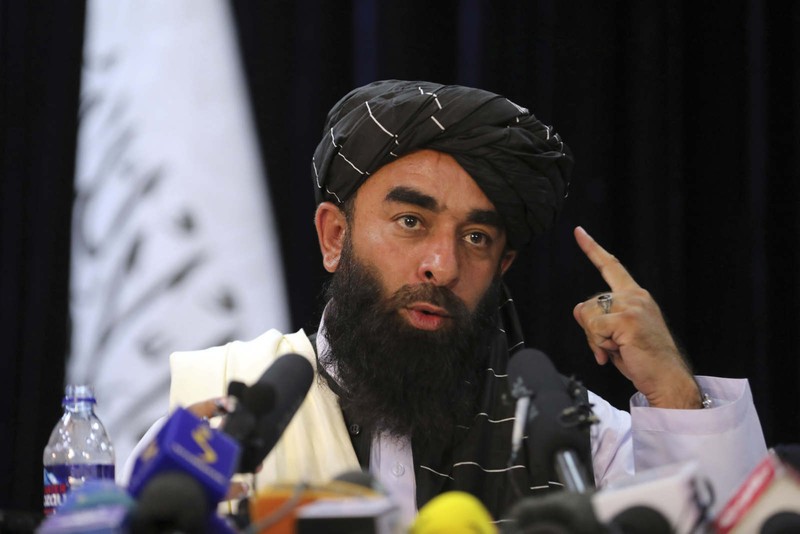 Taliban có cuộc họp báo đầu tiên sau tuyên bố chiến thắng  - ảnh 1
