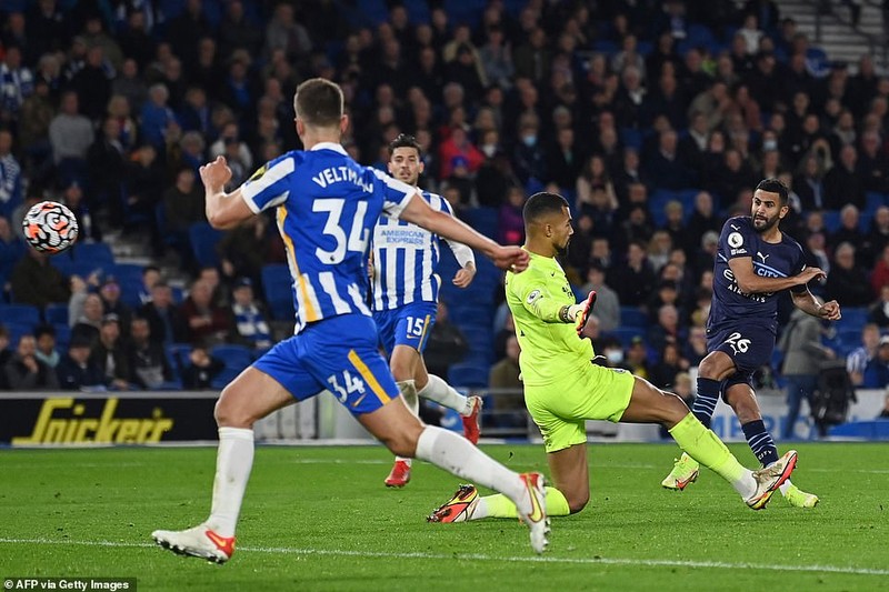 Thắng đậm chủ nhà Brighton, Man. City áp sát ngôi đầu bảng của Chelsea - ảnh 4