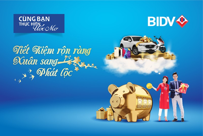 Cơ hội trúng nhiều giải thưởng giá trị khi gửi tiền ở BIDV - ảnh 1