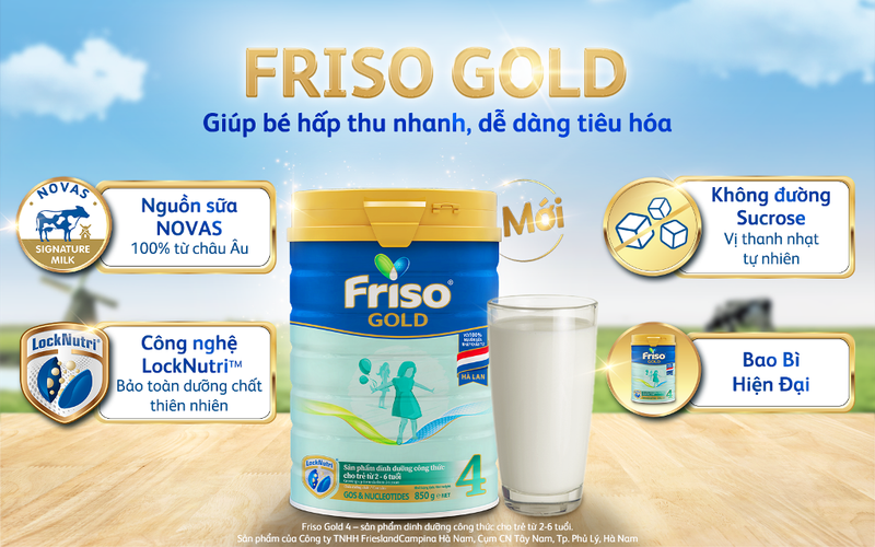 Friso Gold mới: sữa Novas chứa đạm siêu nhỏ giúp bé tiêu hóa dễ dàng - ảnh 1