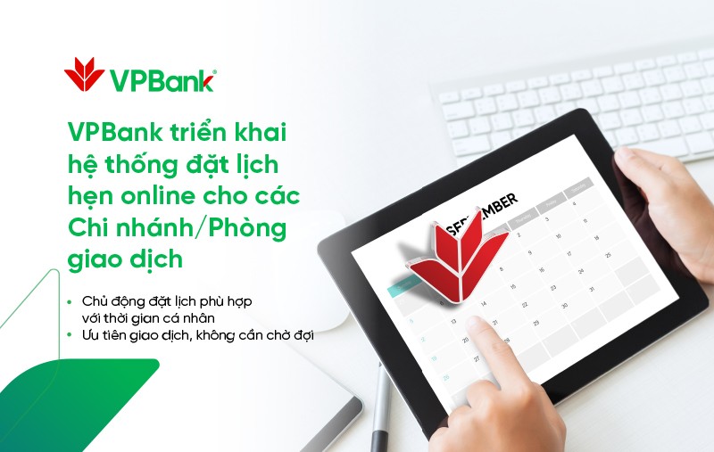 VPBank: Dịch vụ đặt lịch hẹn Online cho khách tới ngân hàng mùa dịch - ảnh 1