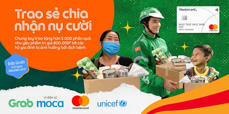 Chiến dịch ‘Trao sẻ chia, nhận nụ cười’ của Mastercard và Grab Việt Nam - ảnh 1
