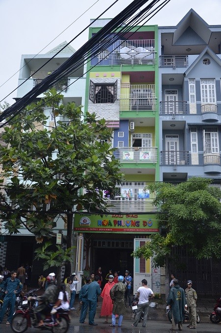 Trường mẫu giáo Hoa Phượng Đỏ nơi xảy ra vụ cháy