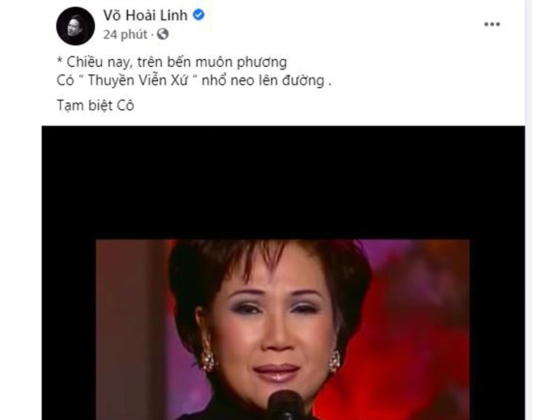 Hoài Linh và sao Việt tiếc thương danh ca Lệ Thu - ảnh 2