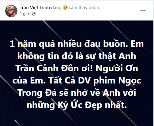 Nghệ sĩ Việt Trinh và sao Việt tiếc thương đạo diễn Trần Cảnh Đôn - ảnh 1