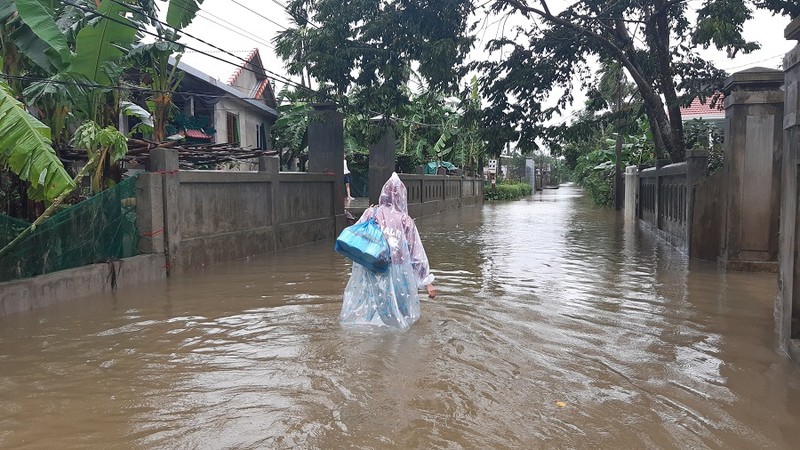 Ảnh: Mưa lớn, nhiều nơi ở Quảng Trị, Thừa Thiên - Huế ngập lụt - ảnh 5