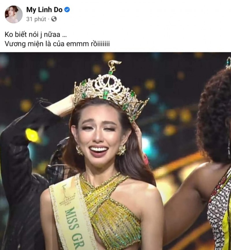 Hoa hậu, người đẹp chúc mừng Thuỳ Tiên đăng quang Miss Grand International 2021 - ảnh 4