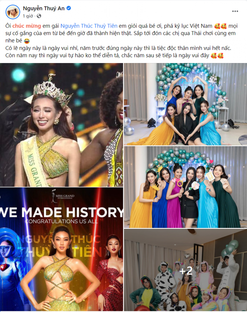 Hoa hậu, người đẹp chúc mừng Thuỳ Tiên đăng quang Miss Grand International 2021 - ảnh 11