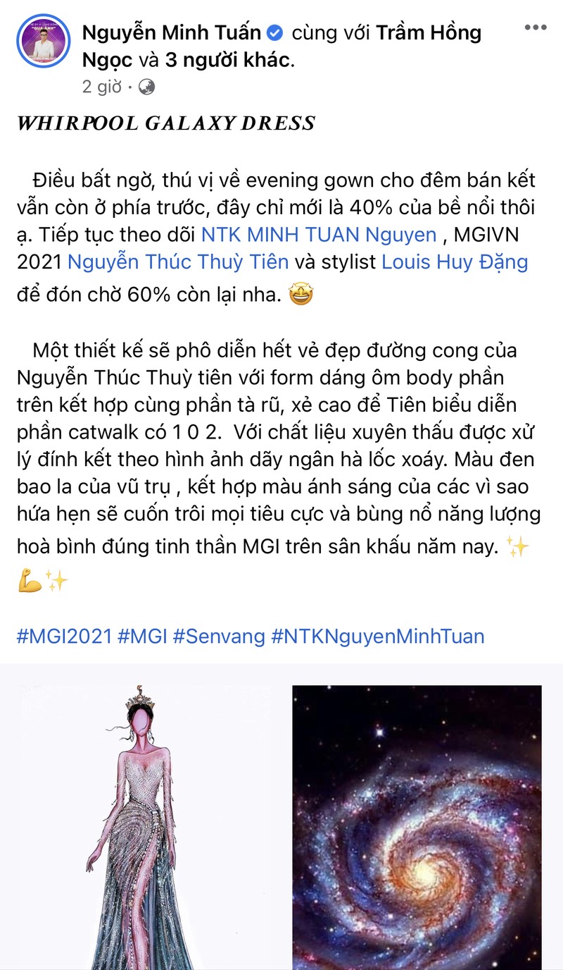 Thùy Tiên hé lộ bản vẽ trang phục bán kết 'Miss Grand International' 2021 - ảnh 3