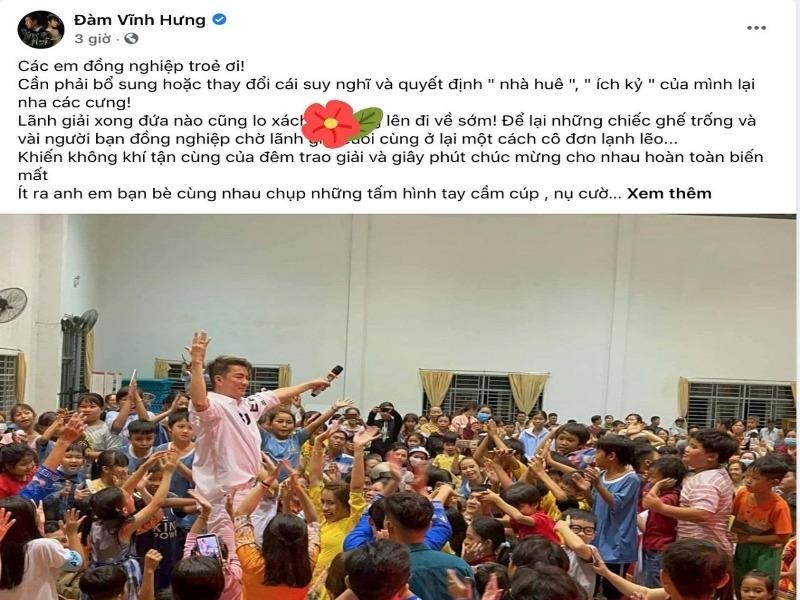 Mr Đàm góp ý nghệ sĩ trẻ: Lãnh giải xong đừng vội bỏ về - ảnh 2