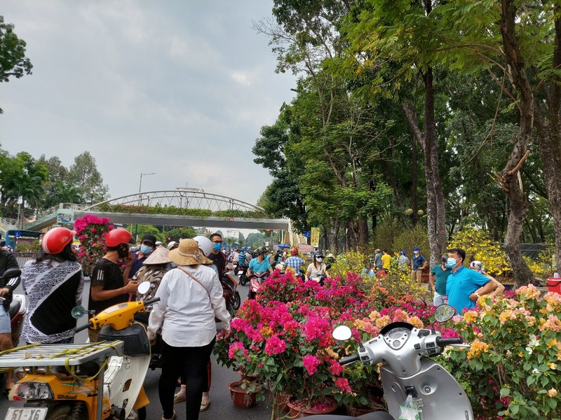 Ngày 30 Tết: Tấp nập mua bán, cây kiểng 'cháy hàng' - ảnh 9