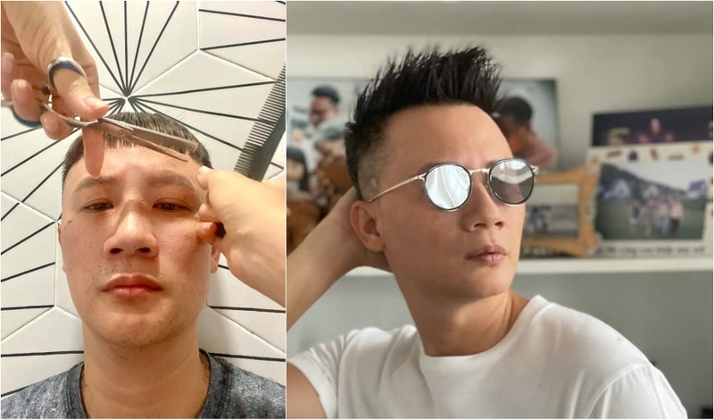 Đàm Thu Trang, Đông Nhi và sao Việt trổ tài cắt tóc cho chồng mùa dịch - ảnh 1