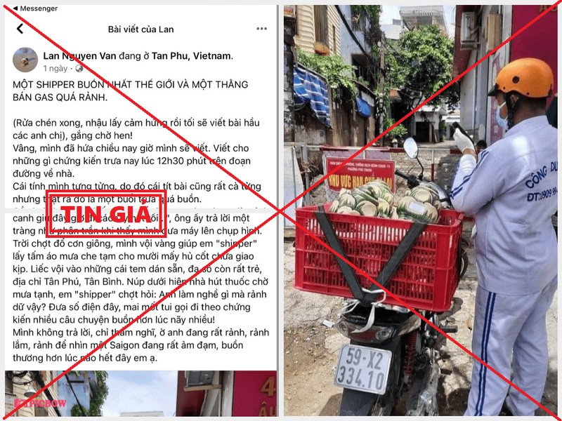 Người đàn ông đăng tin shipper giao hài cốt ở Tân Phú đã bị xử phạt - ảnh 1