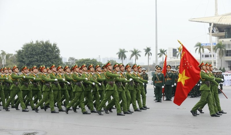 Chùm ảnh: Lễ xuất quân, diễn tập phương án bảo vệ Đại hội Đảng - ảnh 4