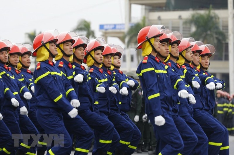 Chùm ảnh: Lễ xuất quân, diễn tập phương án bảo vệ Đại hội Đảng - ảnh 6