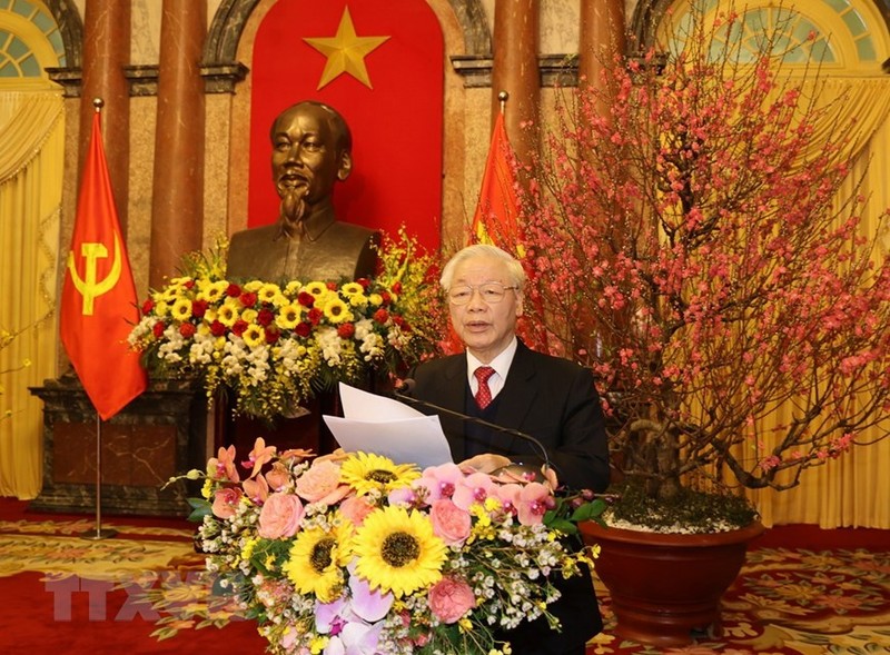 Tổng bí thư, Chủ tịch nước chúc tết lãnh đạo, nguyên lãnh đạo - ảnh 1