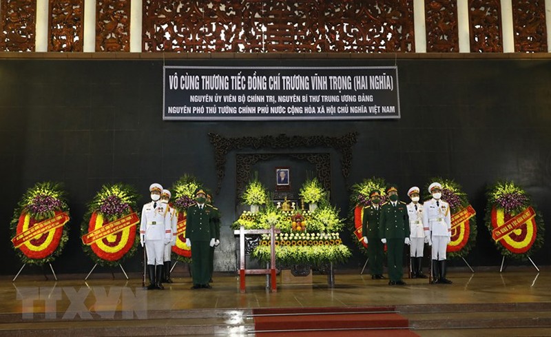 Lễ viếng nguyên Phó thủ tướng Trương Vĩnh Trọng tại Hà Nội - ảnh 1