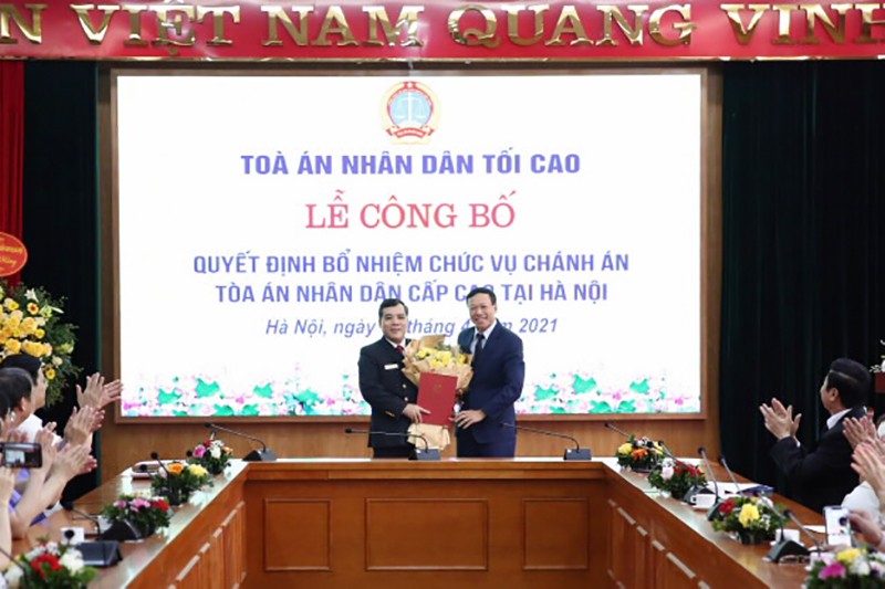 Nhân sự mới Tòa án Cấp cao tại Hà Nội - ảnh 1