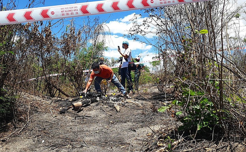 Công an Bình Thuận tìm tung tích nạn nhân vụ thi thể bị cháy - ảnh 1