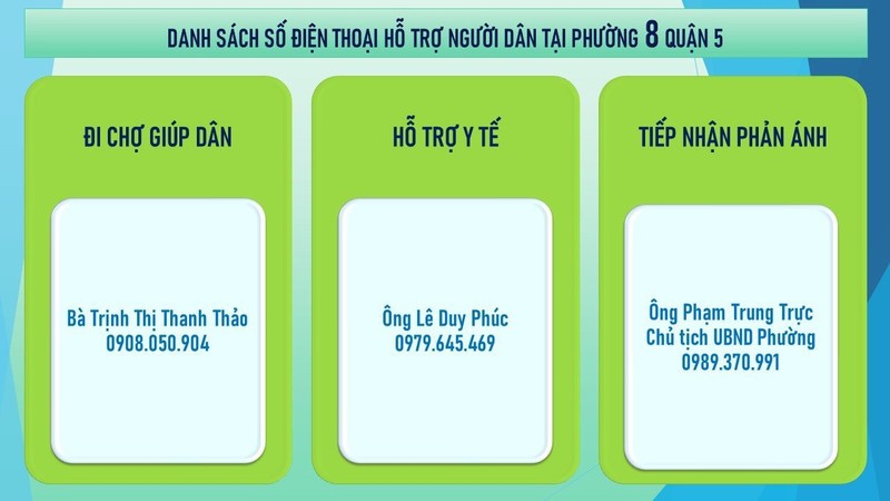 TP.HCM: Các số điện thoại cần cho người khó khăn trong mùa dịch  - ảnh 4