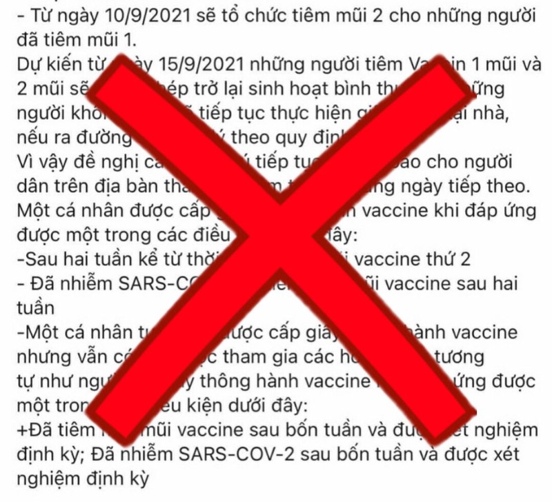 Không có chuyện từ ngày 6-9 ai tiêm 2 mũi vaccine mới ra đường - ảnh 1