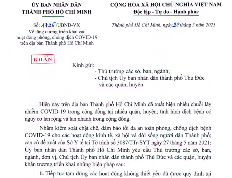 TP.HCM: Thêm nhiều dịch vụ bị tạm dừng để chống dịch COVID-19 - ảnh 1