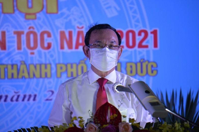 Bí thư Nguyễn Văn Nên dự Ngày hội Đại đoàn kết tại TP Thủ Đức - ảnh 2