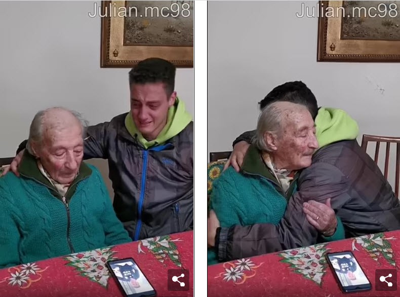 Cụ ông 100 tuổi và cháu trai bật khóc vì Messi - ảnh 3