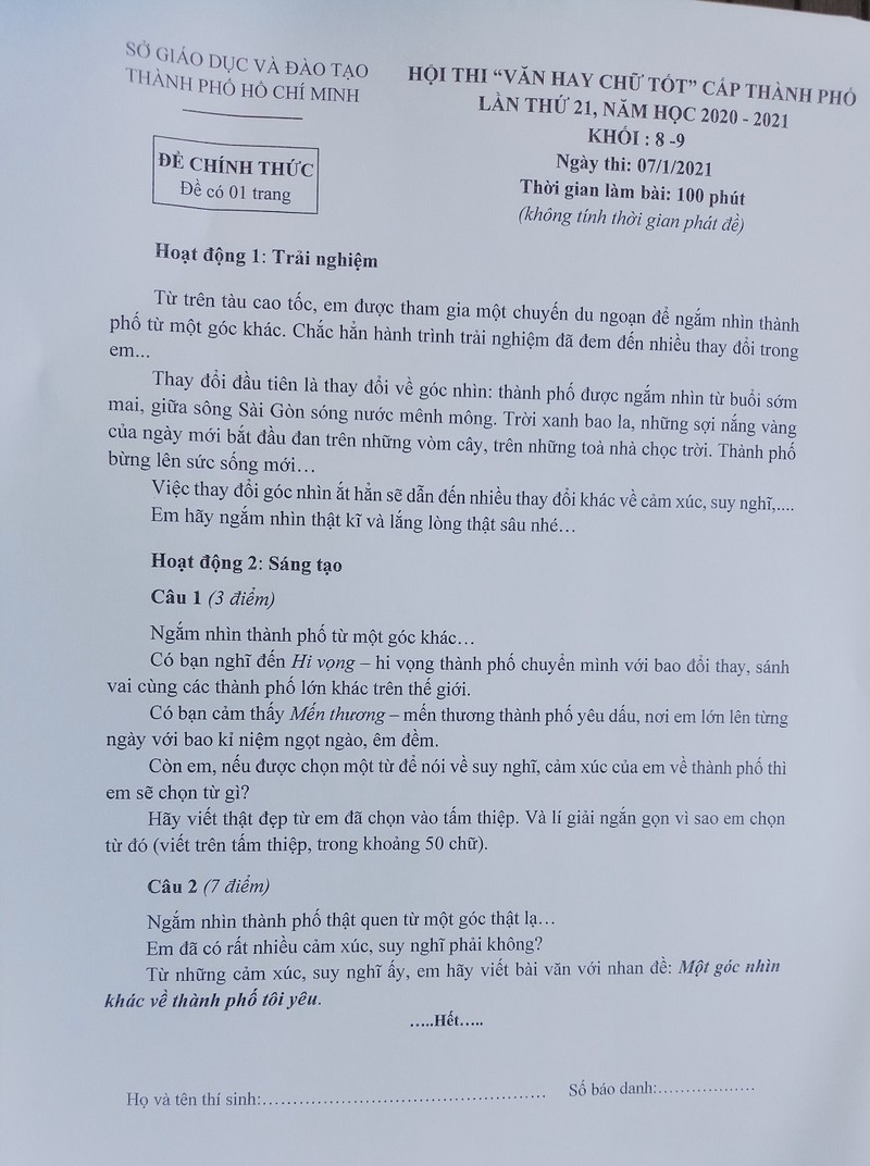  HS đi tàu cao tốc, trải nghiệm Sài Gòn, thi Văn hay chữ tốt - ảnh 8