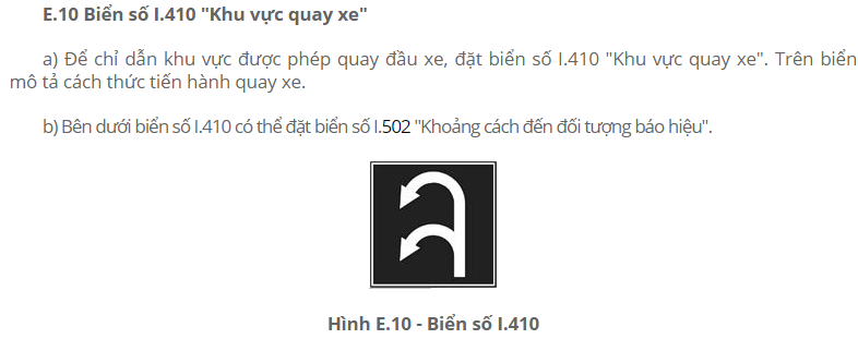 Hiểu đúng về biển báo giao thông khu vực quay xe - ảnh 1