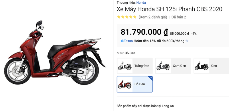 Honda SH 125i bất ngờ giảm giá chỉ còn hơn 81 triệu đồng - ảnh 1