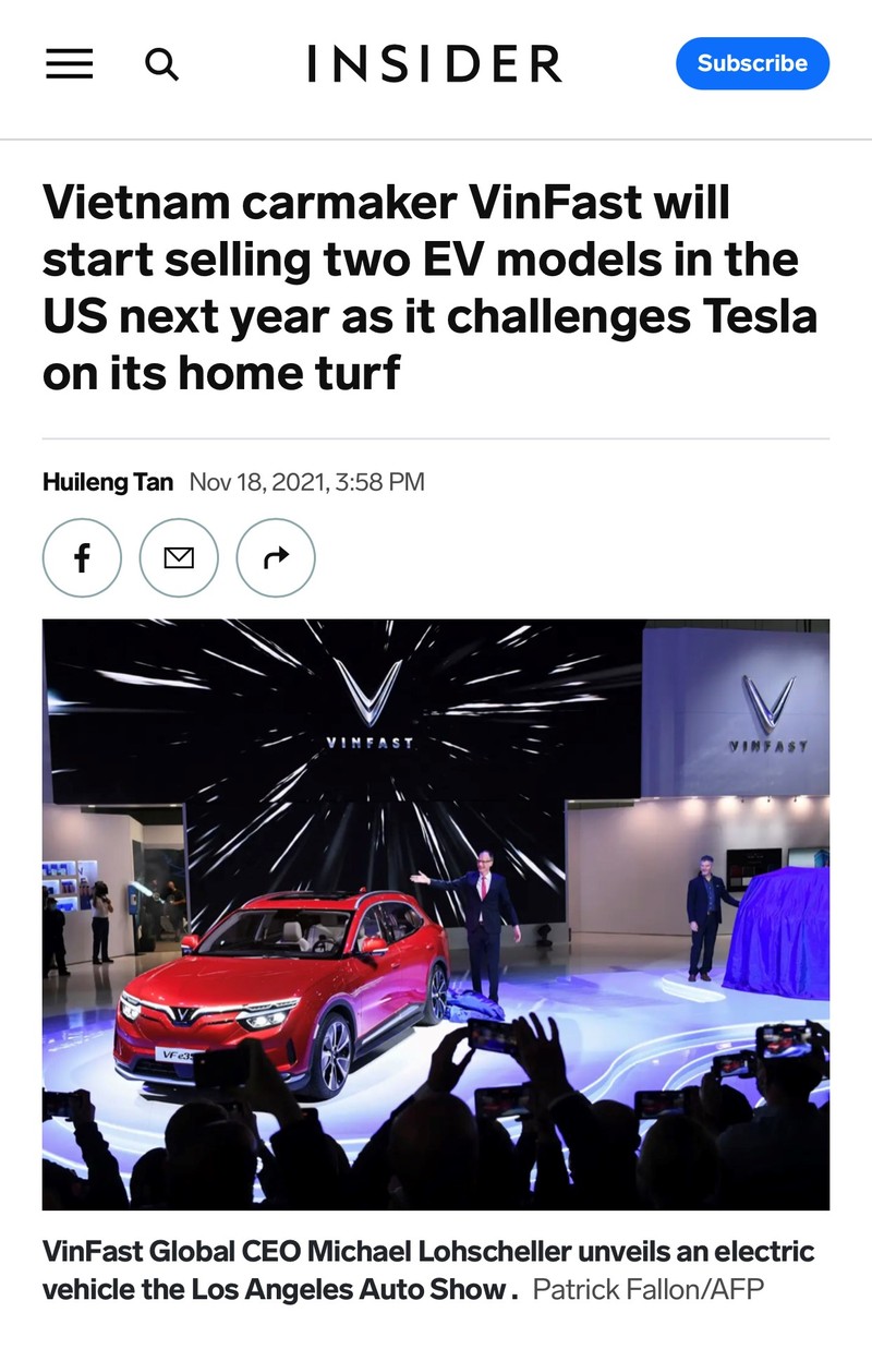Truyền thông quốc tế: VinFast sẽ thách thức Tesla ngay tại sân nhà Mỹ - ảnh 5