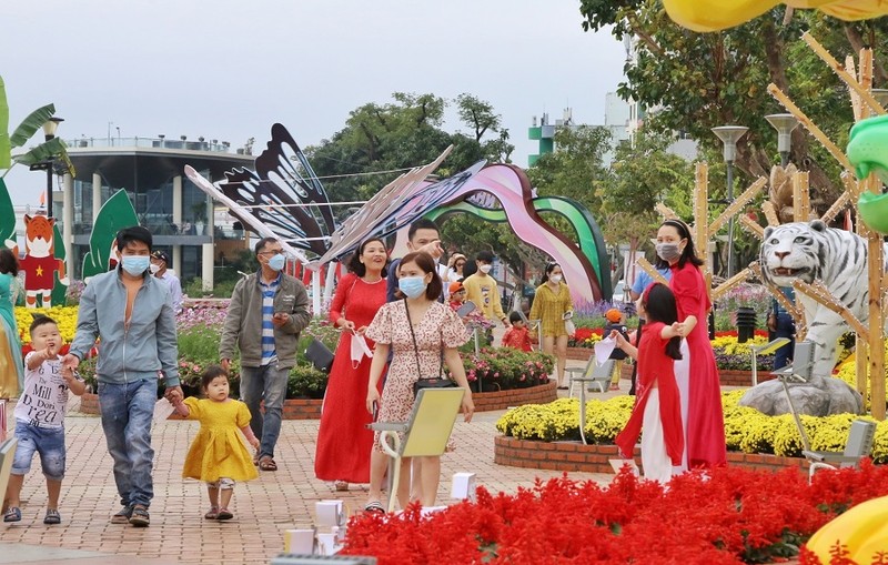 Ngắm đường hoa xuân Nhâm Dần hơn 8,6 tỉ đồng ở Đà Nẵng - ảnh 5