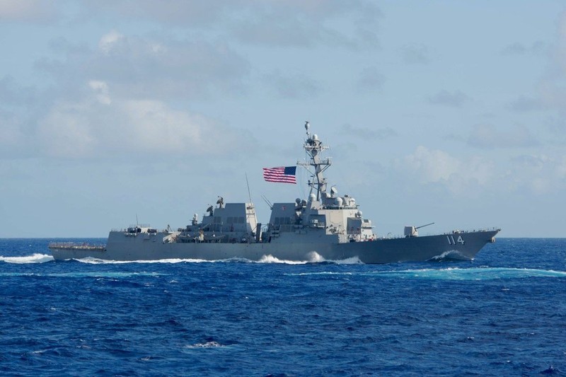 TQ lên tiếng chuyện tàu khu trục Ralph Johnson của Mỹ đi qua eo biển Đài Loan - ảnh 1