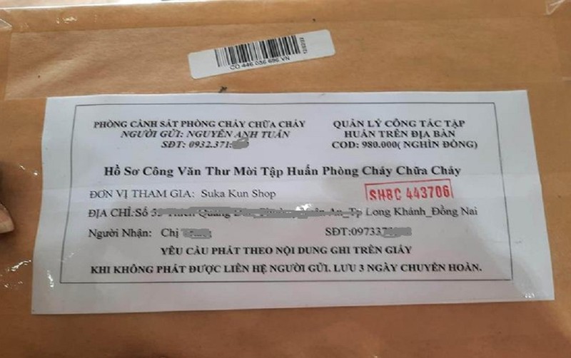 Cảnh báo việc mạo danh Cảnh sát PCCC để bán tài liệu tập huấn  - ảnh 1