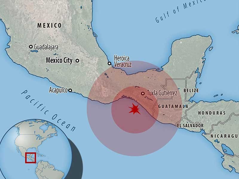 Động đất kinh hoàng vì Mexico kẹt giữa 5 mảng kiến tạo - ảnh 1