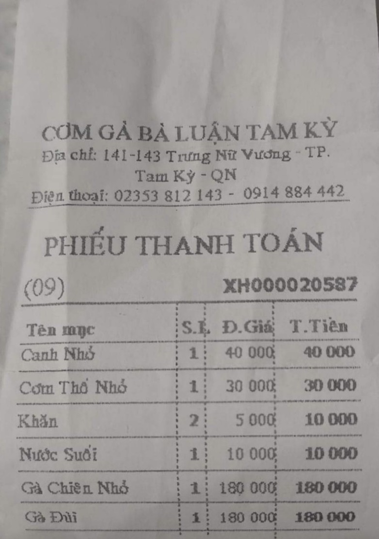 Quản lý thị trường Quảng Nam kiểm tra quán cơm gà ‘chặt chém’ - ảnh 3