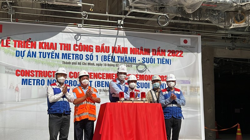 Lãnh đạo TP.HCM phát động thi công đầu năm 2022 tuyến metro 1  - ảnh 4