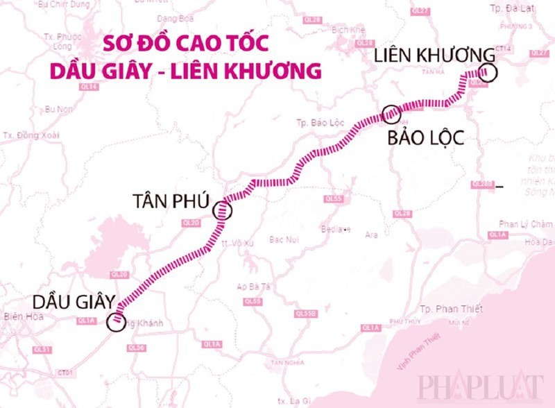 Thông tin mới liên quan đến tuyến đường cao tốc Tân Phú - Bảo Lộc - ảnh 1