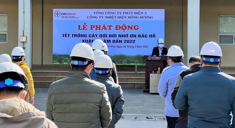 Nhiệt điện Mông Dương phát động Tết trồng cây Xuân Nhâm Dần 2022 - ảnh 1