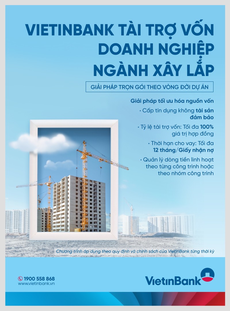 VietinBank tài trợ vốn cho doanh nghiệp ngành xây lắp - ảnh 1