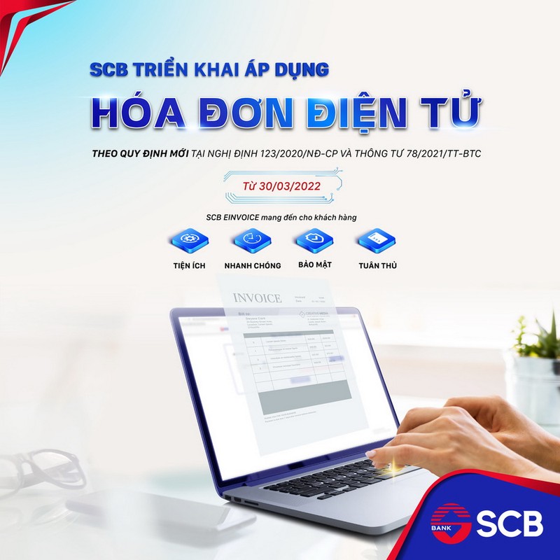 SCB chuyển đổi áp dụng hóa đơn điện tử theo Nghị định 123/2020/NĐ-CP - ảnh 1