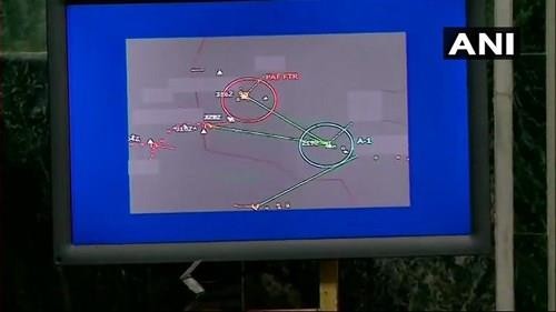 Hình ảnh radar cho thấy có 1 chiếc F-16 của Pakistan bị bắn rơi. Ảnh: ANI