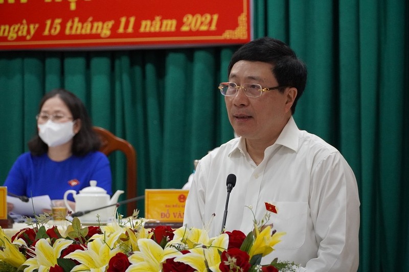 Phó Thủ tướng Phạm Bình Minh dự tiếp xúc cử tri ở Bà Rịa - Vũng Tàu - ảnh 1